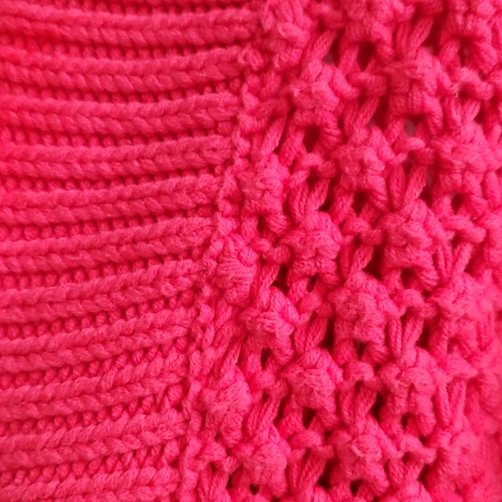 Chicos Pink Knitted Shrug EUC - Picture 9 of 13